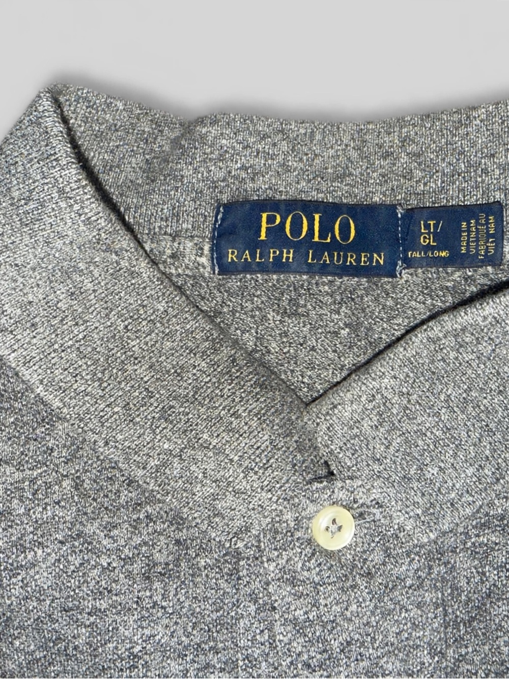 Polo Ralph Lauren Heather Gray Polo Shirt – Men's LT/GL (Large Tall)